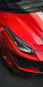 Voitures,Ferrari 488 Pista,Phare,Sportif,Ferrari,Voiture De Sport,Voiture