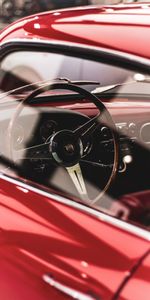 Cars,Car,Steering Wheel,Rudder,Salon,Retro