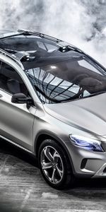 Lumières,Croisement,Crossover,Glk,Voitures,Concept,Argent,Argenté,Phares,Mercedes Benz