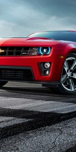 Camaro,Тачки (Cars),Шевроле (Chevrolet),Красный,Вид Спереди