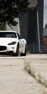 Granturismo,Белый,Мазератти (Maserati),Тачки (Cars),Вид Спереди