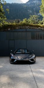 Coches,Carro,Vista Frontal,Koenigsegg Regera Knc,El Negro,Coche,Deportivo,Coche Deportivo