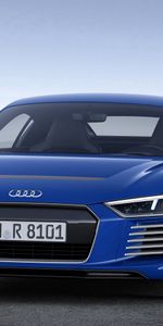 R8,Тачки (Cars),Синий,Вид Спереди,Ауди (Audi)