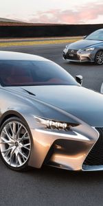 Cars,Front View,Silver,Silvery,Lf Cc,Lexus Is 350,Lexus