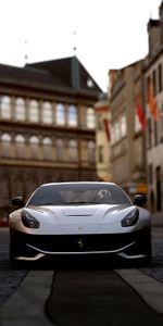 Voitures,Vue De Face,Ferrari F12,Sportif,Ferrari,Voiture De Sport