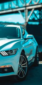 Cars,Headlight,Wheels,Front View,Ford Mustang