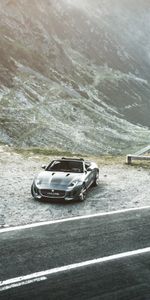 Cars,Jaguar F Type,Mountains,Road,Range Rover