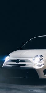 Fíat,Luces,Un Coche,Faros,Coches,Máquina,Fiat 500 Abarth