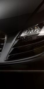 Cars,Lights,Front Bumper,R8,Headlights,Audi