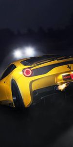 Coches,Luces,Vista Trasera,458 Especial,458 Speciale,Ferrari,Faros