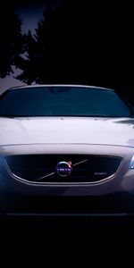 Volvo V40,Volvo,Noche,Luces,Brillar,Luz,Vista Frontal,Coches,Faros