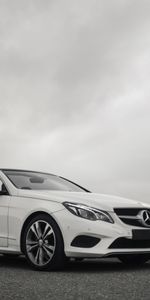 Белый,Кабриолет,Mercedes Benz E200,Тачки (Cars),Машина,Mercedes,Mercedes E Class