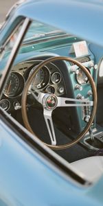 Cars,Machine,Steering Wheel,Rudder,Car,Vintage,Retro