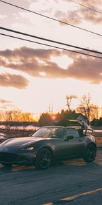 Cars,Mazda Mx 5 Rf,Sunset,Side View,Mazda Mx 5,Mazda