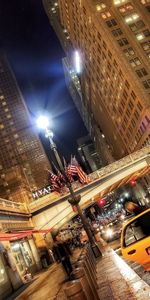 Cars,Movement,Cities,Traffic,Street,Hdr,New York