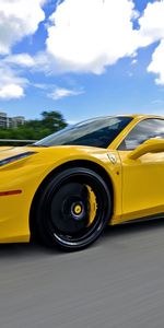 Cars,Movement,Side View,458,Traffic,Italia,Ferrari