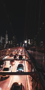 Cars,Night City,Bridge,Cities,City,Road