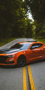 Cars,Road,Car,Machine,Side View,Sports Car,Chevrolet Camaro,Sports