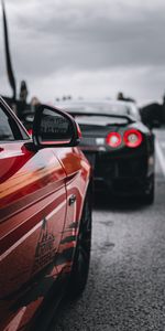 Cars,Road,Ford Mustang,Nissan Gtr