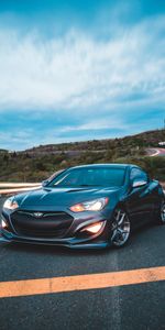 Cars,Road,Genesis,Car,Sports Car,Front View,Sports