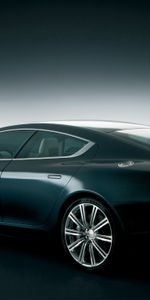 Concept Car,2006,Rapide,Prototype De Voiture,Voitures,Vue De Côté,Le Noir,Aston Martin