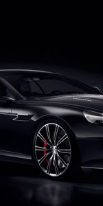 Db9,Noir Carbone,Voitures,Noir De Carbone,Vue De Côté,Le Noir,Aston Martin