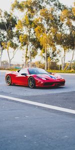 Vue De Côté,Voitures,Ferrari 458 Italie,Ferrari 458 Italia,Sportif,Ferrari,Voiture De Sport,Voiture