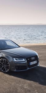 Ауди (Audi),S8,Тачки (Cars),Вид Сбоку,Море