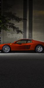 Testarossa,F110,Vue De Côté,Nuit,Voitures,Ferrari