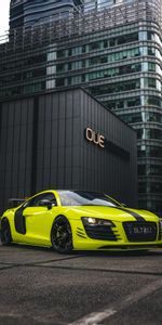 Автомобиль,Спорткар,Тачки (Cars),Audi R8,Желтый,Ауди (Audi)