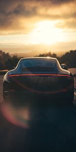 Cars,Traffic,Movement,Back View,Rear View,Sunlight,Sports Car,Sports,Porsche