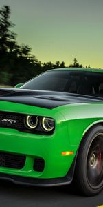 Dodge,Вид Сбоку,2015,Challenger,Скорость,Зеленый,Тачки (Cars)