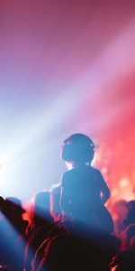 Child,Silhouette,Concert,Dark,Neon