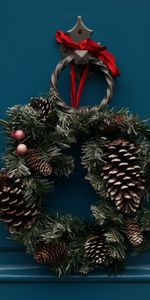 Christmas,Decoration,Holidays,Flowers,Wreath