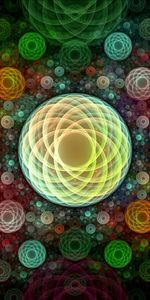 Circles,Bright,Motley,Abstract,Multicolored