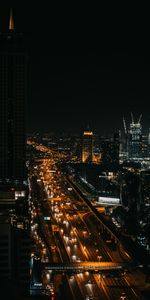 Cities,Auto,Building,Lights,Night City,Road