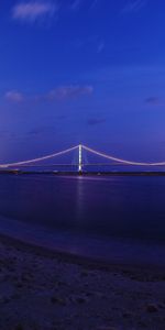 Ciudades,Bahía,La Bahía,Ciudad,Puente,Noche,Playa