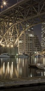 Ciudades,Noche,Paisaje,Puentes