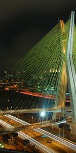 Cities,Building,Bridge,Structure,Brazil,Night