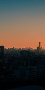 Cities,Building,Dusk,Sunset,Skyscrapers,Twilight,City