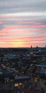 Cities,Building,Evening,Chapel,Tower,City