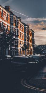 Cities,Building,Evening,City,Street