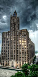 Edificio,Ciudades,Chicago,Illinois,Hdr,Rascacielos,Calle