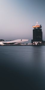 Cities,Building,Shore,Bank,Netherlands,Amsterdam