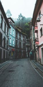 Cities,Building,Turn,Spain,Cudillero,Cudielero,Street