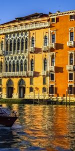 Villes,Un Bateau,Canal,Bateau,Venise,Italie