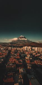 Cities,Clouds,Mountain,Settlement,City,Landscape