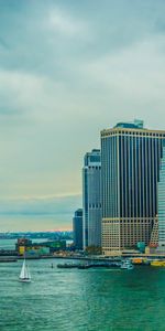 Cities,Coast,Skyscrapers,Port,Building