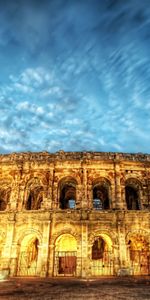 Soir,Villes,Colisée,Lumière,Hdr,Briller,Rome,Italie