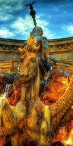 Cities,Fountain,Hdr,City,Pegasus